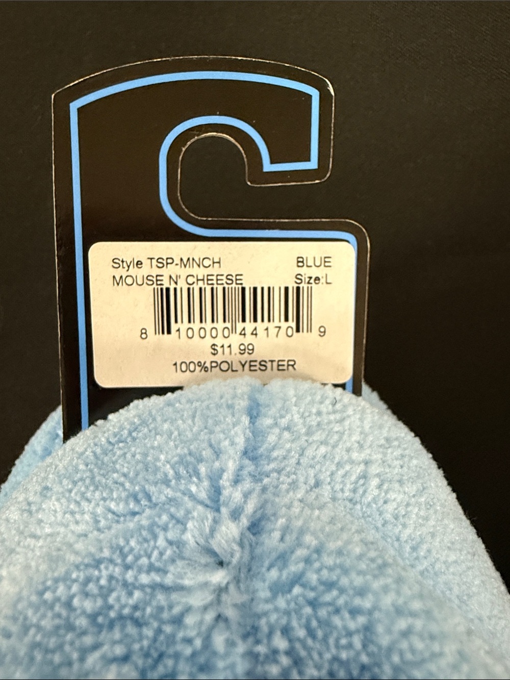 Snoozies! Toddlers Blue Plush Slip-On Slippers - Picture 3 of 5
